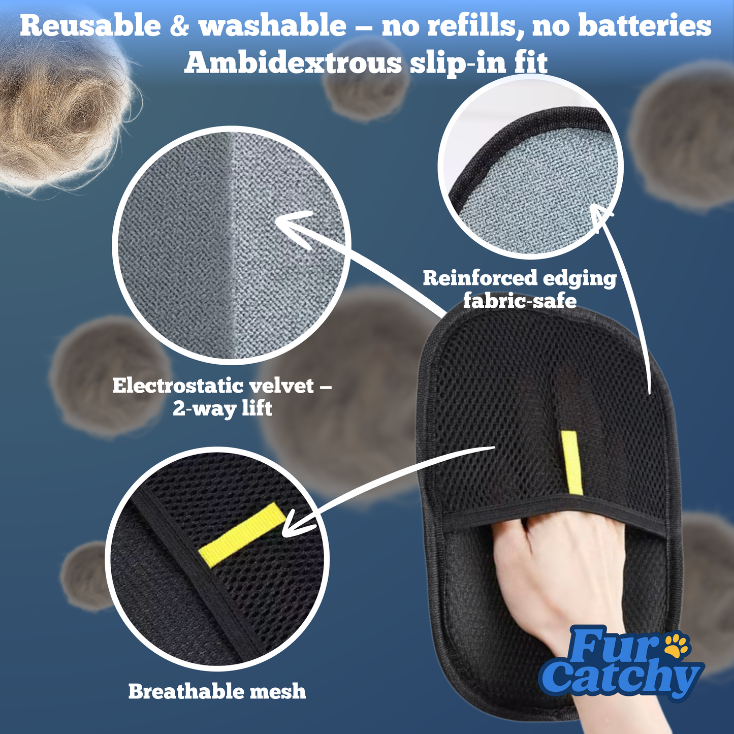 FurCatchy™ Electrostatic Pet Hair Remover